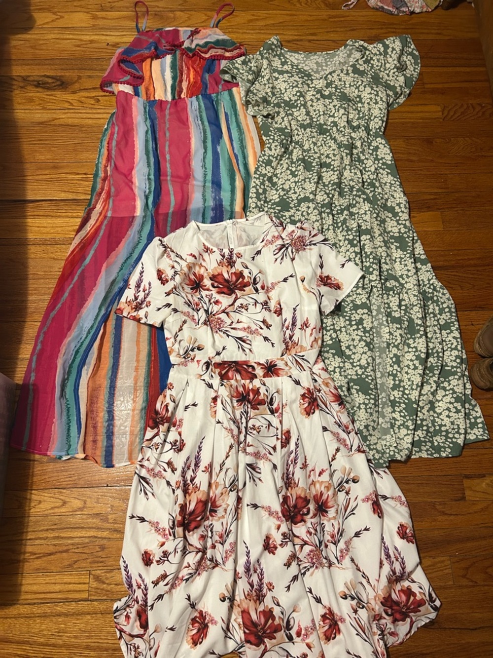 Three dresses, Candies & SHEIN